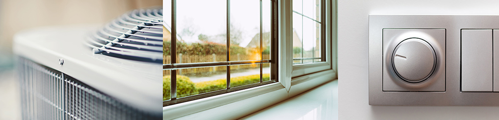 Close up of Elements of an Energy Efficient Home