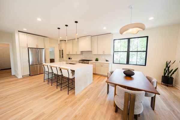 Woodhaven custom home Circleville Ohio open kitchen and dining area
